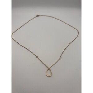Amano Studio Gold Tone Metal Curved Bar Necklace